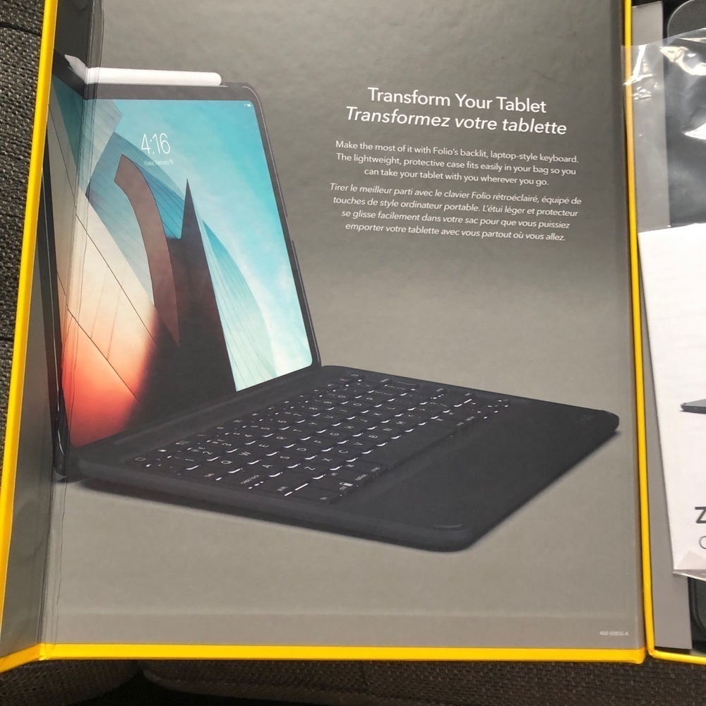 BNIB ZAGG Folio Wireless Keyboard & Case for iPad Pro - Black - Picture 2 of 5
